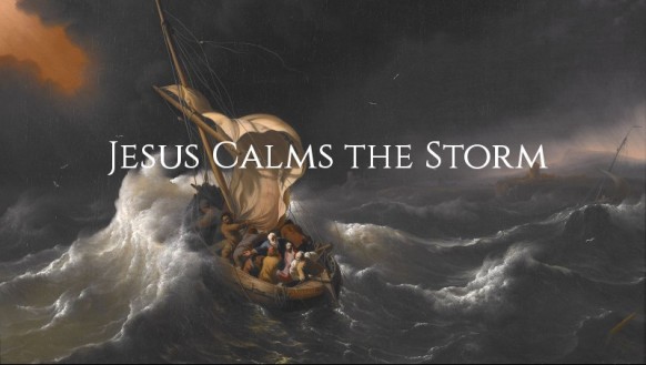 Image result for jesus calms the storm